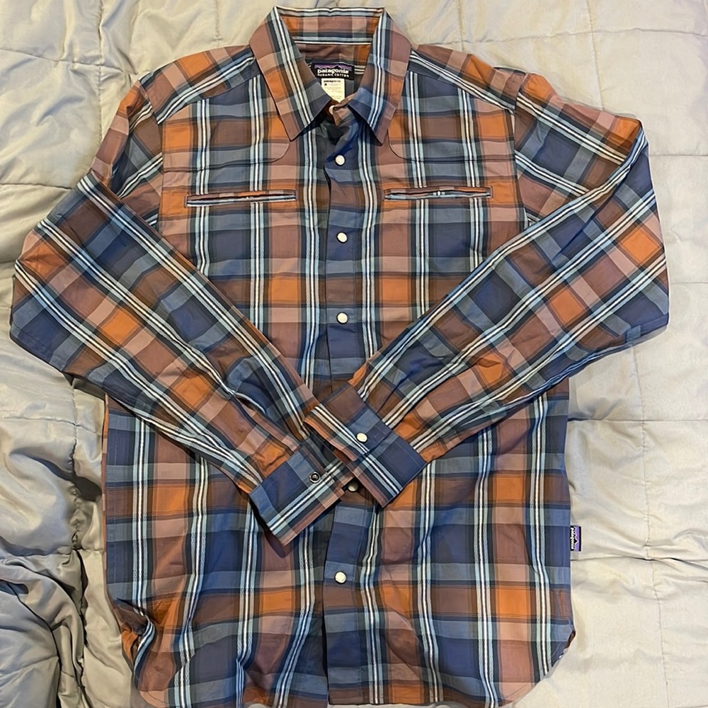 Patagonia Men's Long-Sleeved Organic Cotton Flannel Shirt Small